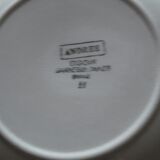 Set of 6 hollow plates faience Digoin model "Andrée"
