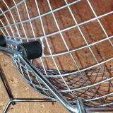 Pair of Bird by Bertoia armchairs + 1 footstool