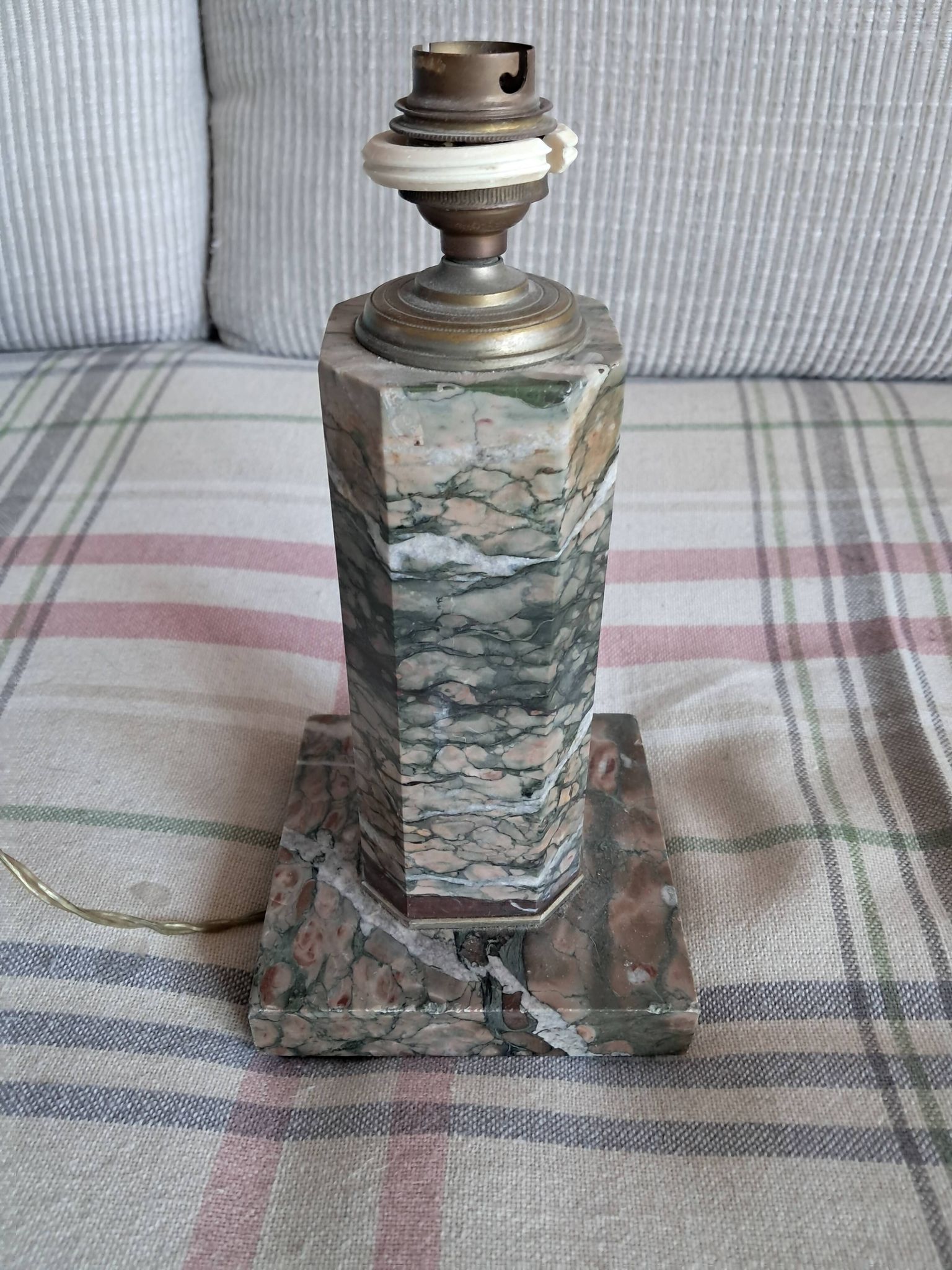 Lampe vintage en marbre