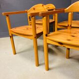 Ensemble de 4 chaises de salle à manger de Rainer Daumiller, danois, années 1980