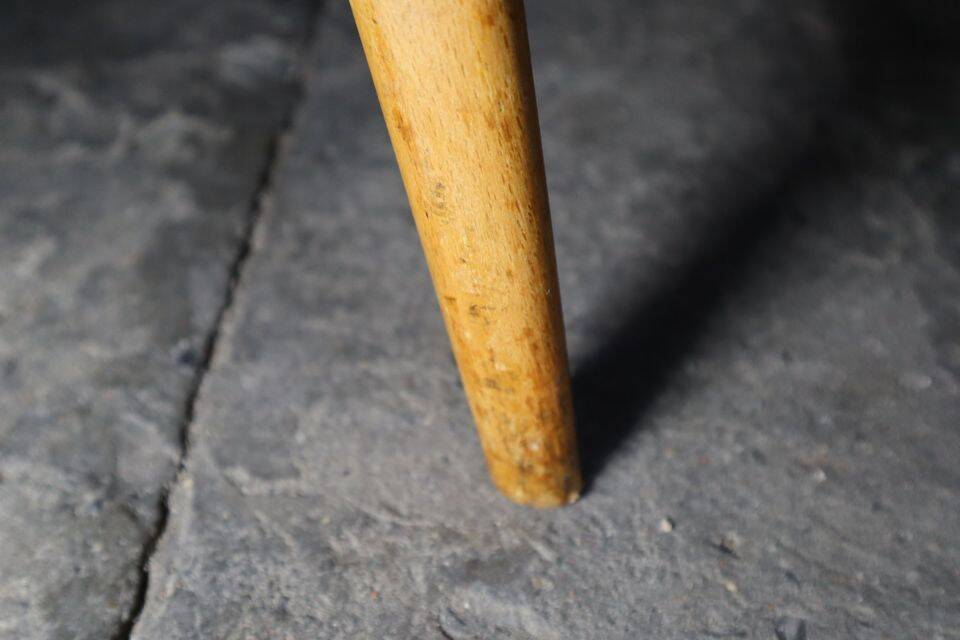 Vintage Scandinavian dining table made of Karelian birch