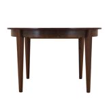 Table ronde en palissandre, design danois, années 1970, production : Danemark