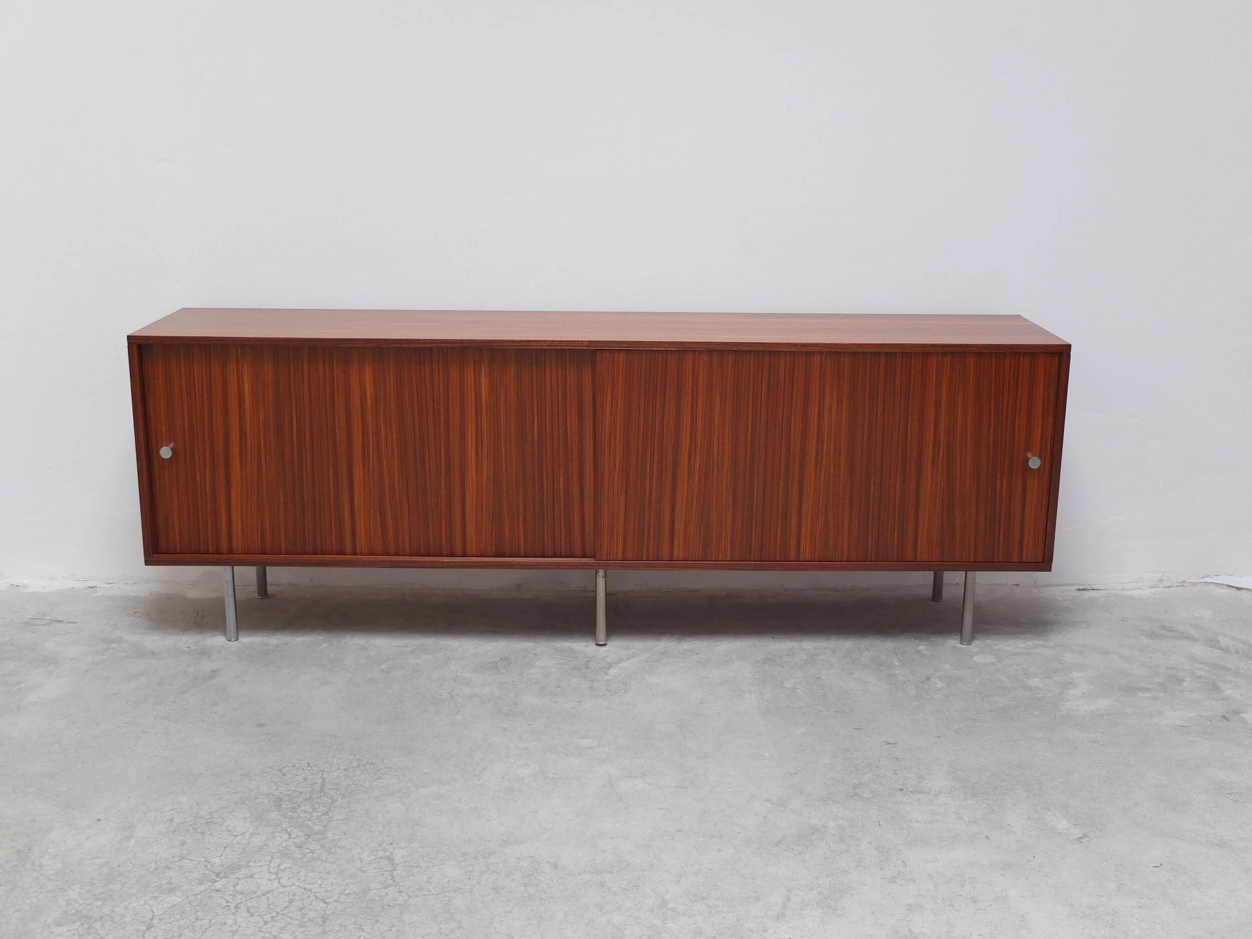 Large Zebrano sideboard by Alfred Hendrickx for Belform, 1960s