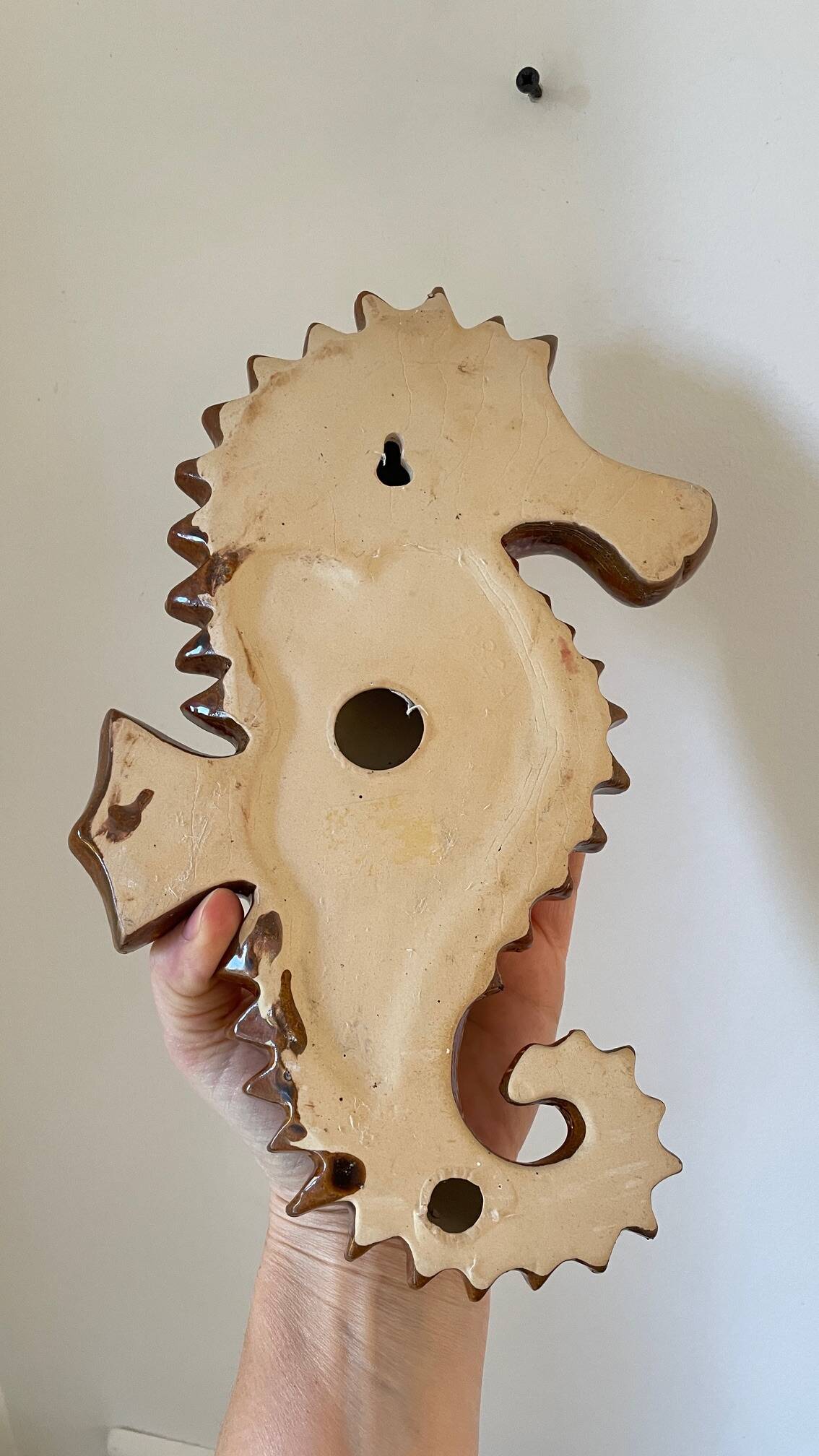 SEAHORSE Ceramic Wall Hanging VINTAGE