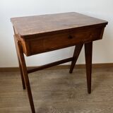 Ancien meuble de couture en bois vintage