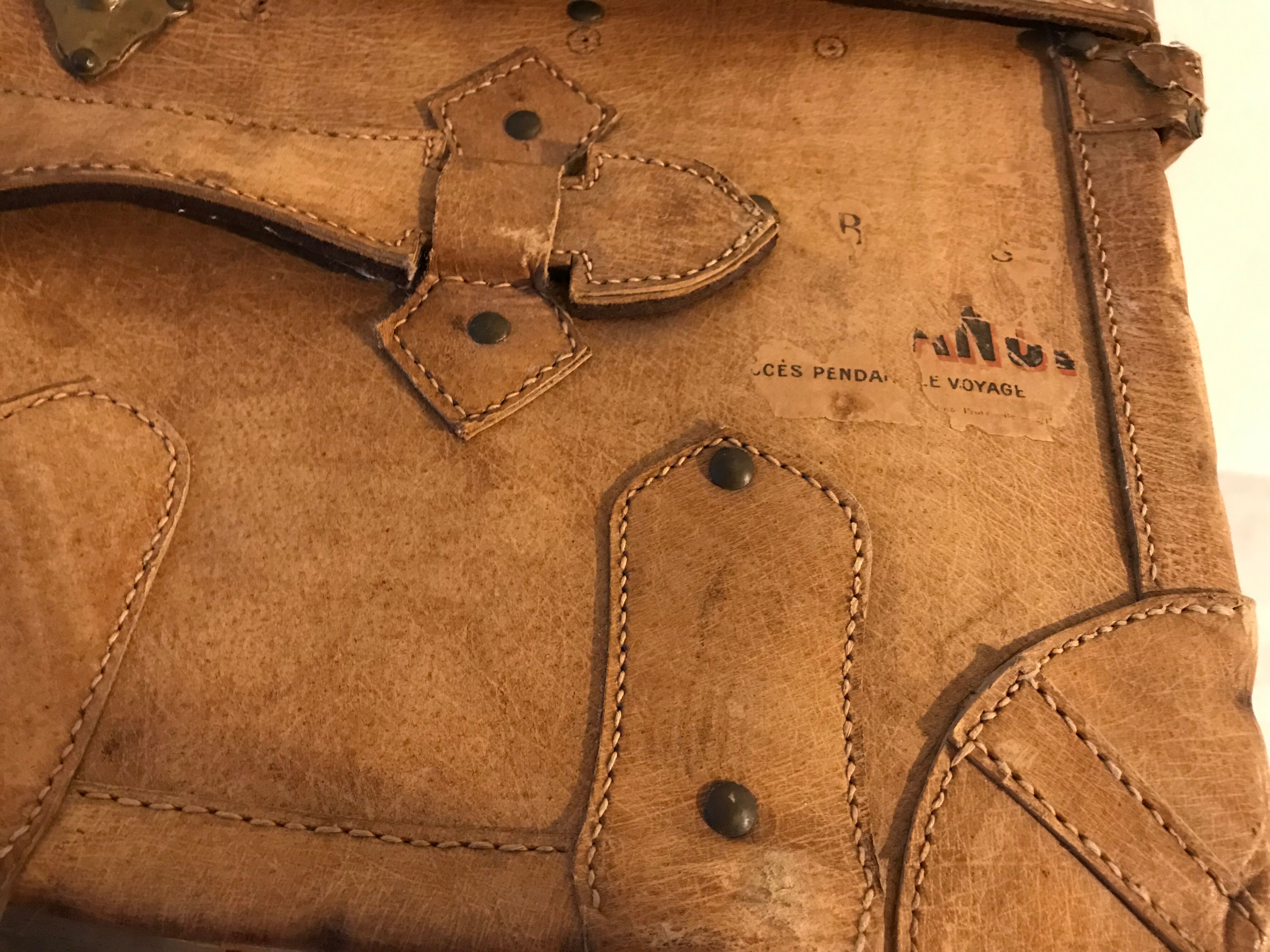 Old trunk leather