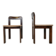 Vintage brutalist dining chairs, set of 6 - 1970s
