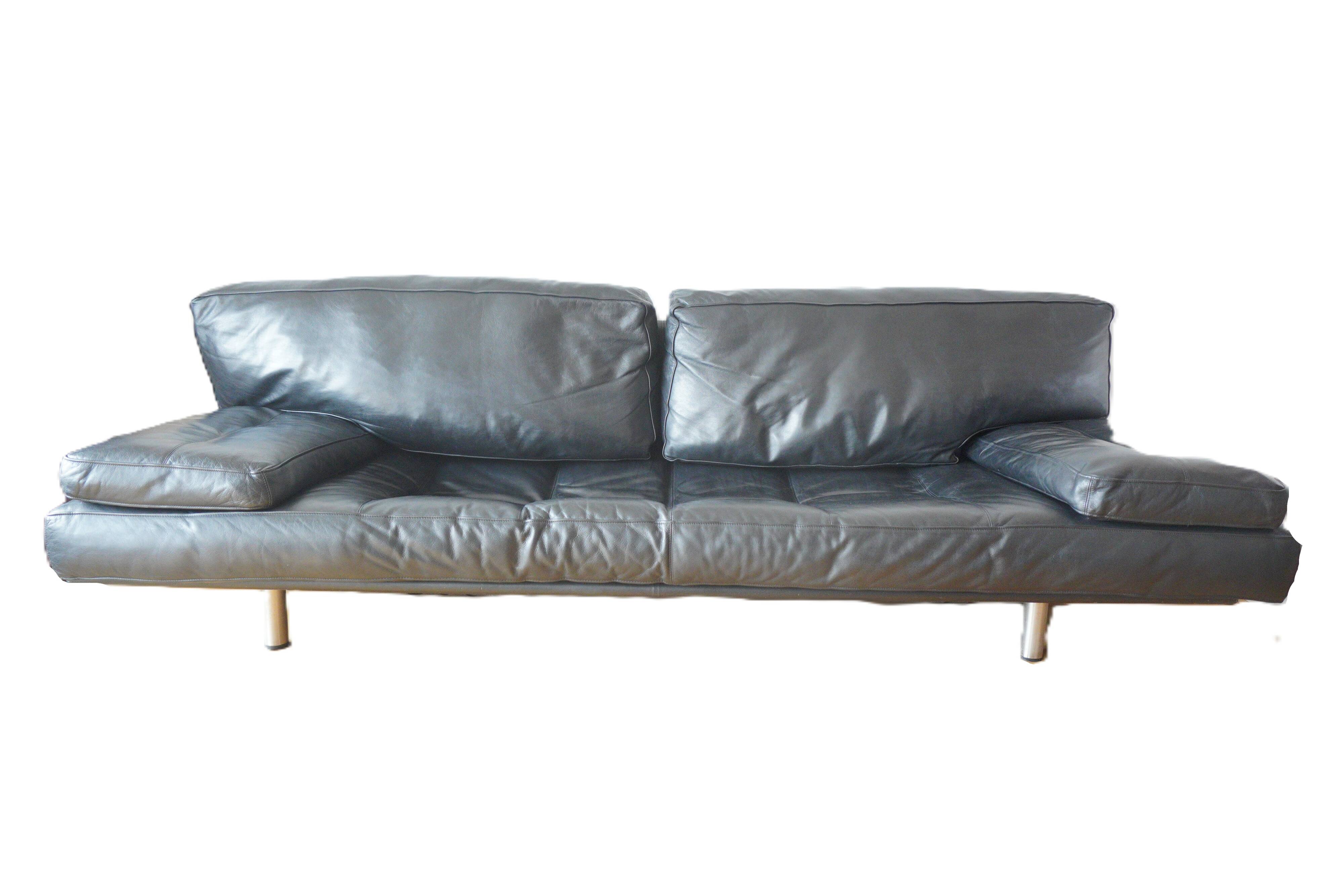 Leather canapé "Milano" by De Pas, D'Urbino and Lomazzi for Zanotta