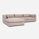 Corner sofa sztokholm beige melange, scandinavian design