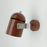 Brown wall lamp by S. Indra, from the 70's, Czechoslovakia