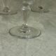 Antique faceted glass champagne coupes