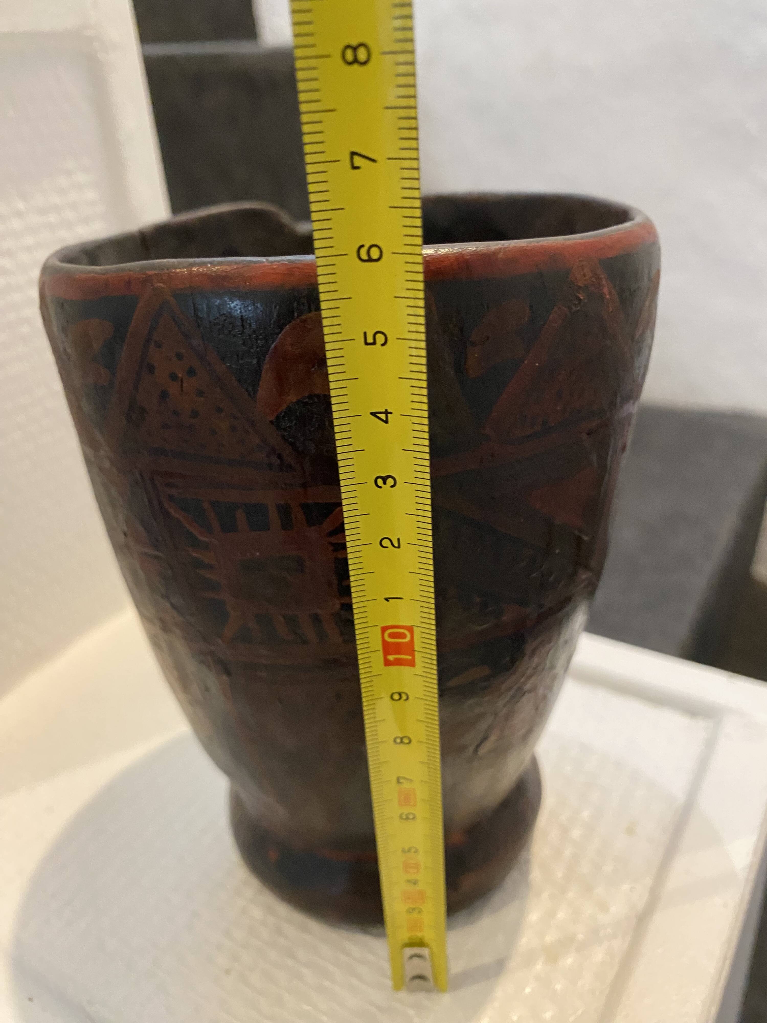 Authentic Kero vase from the colonial era.