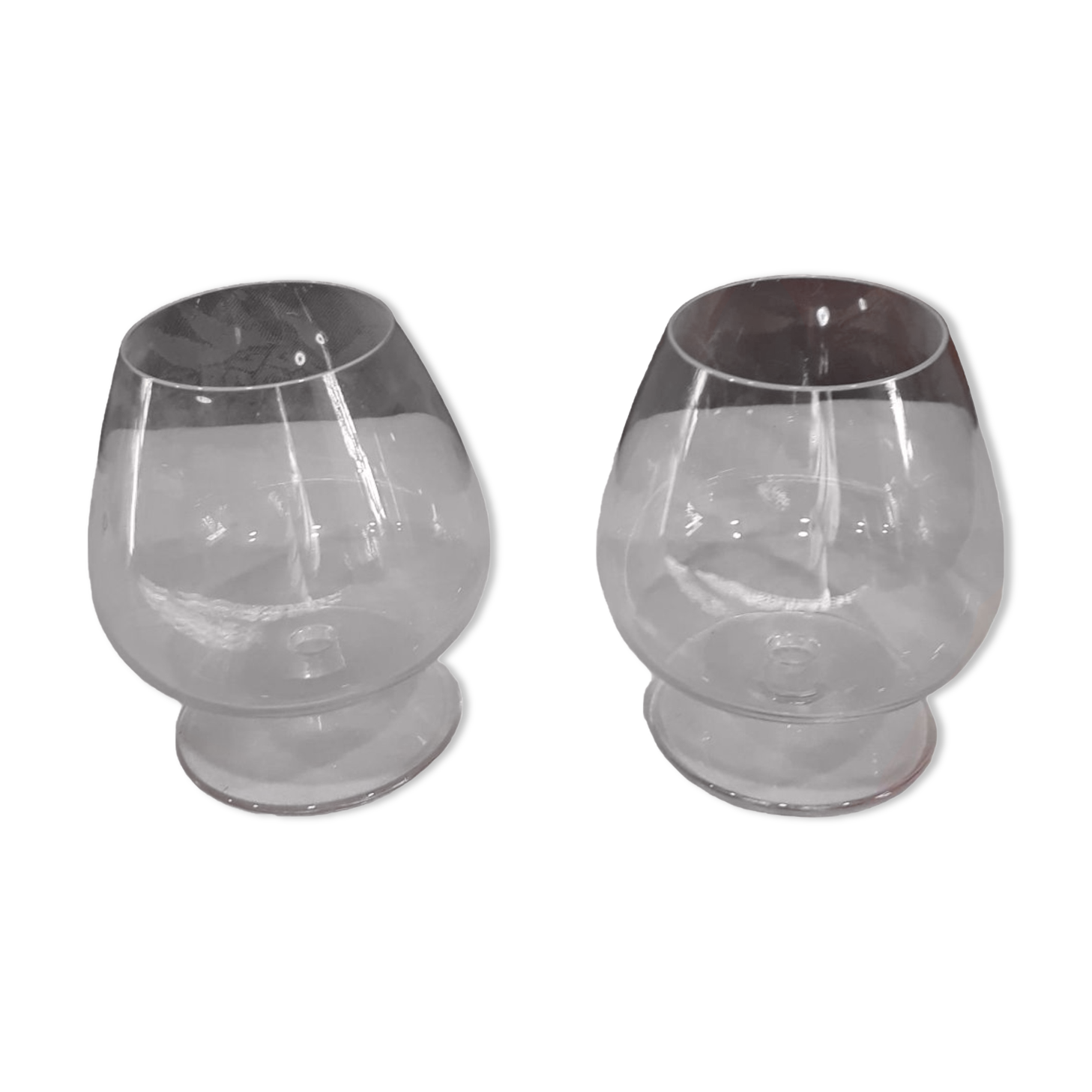 Deux verres à cognac en cristal " Cristal Saint Louis"