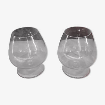 Deux verres à cognac en cristal " Cristal Saint Louis"
