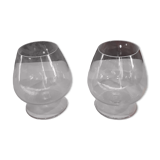 Deux verres à cognac en cristal " Cristal Saint Louis"