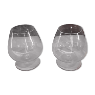 Deux verres à cognac en cristal " Cristal Saint Louis"