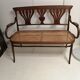 Bent wood bench