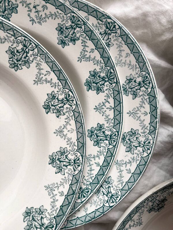 10 assiettes creuses en terre de fer « Cahors » Saint Amand