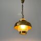 Brass and bubble glass ceiling light, 1960s, Germany
