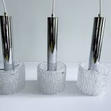 Set of 3 Vintage Murano Glass Pendant Lights