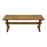 Vintage Scandinavian modern pinewood bench from the 1960's