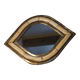 Brass and bone mirror