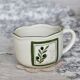 Vintage porcelain mug / large cup – Olive pattern
