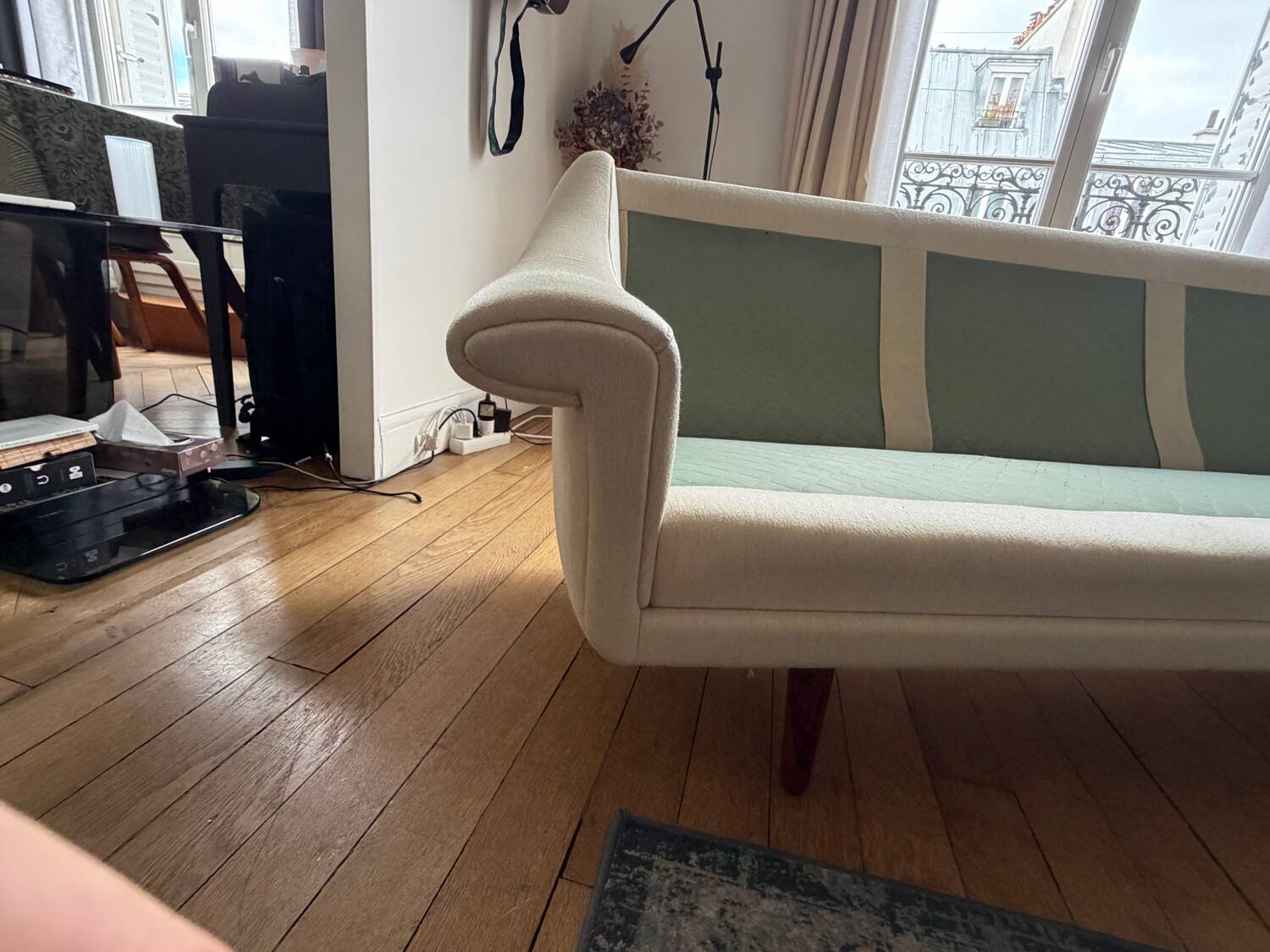Vintage Danish teak sofa and armchair – 1960s