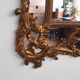 Grand miroir italien moitié xxème bois doré exceptionnel