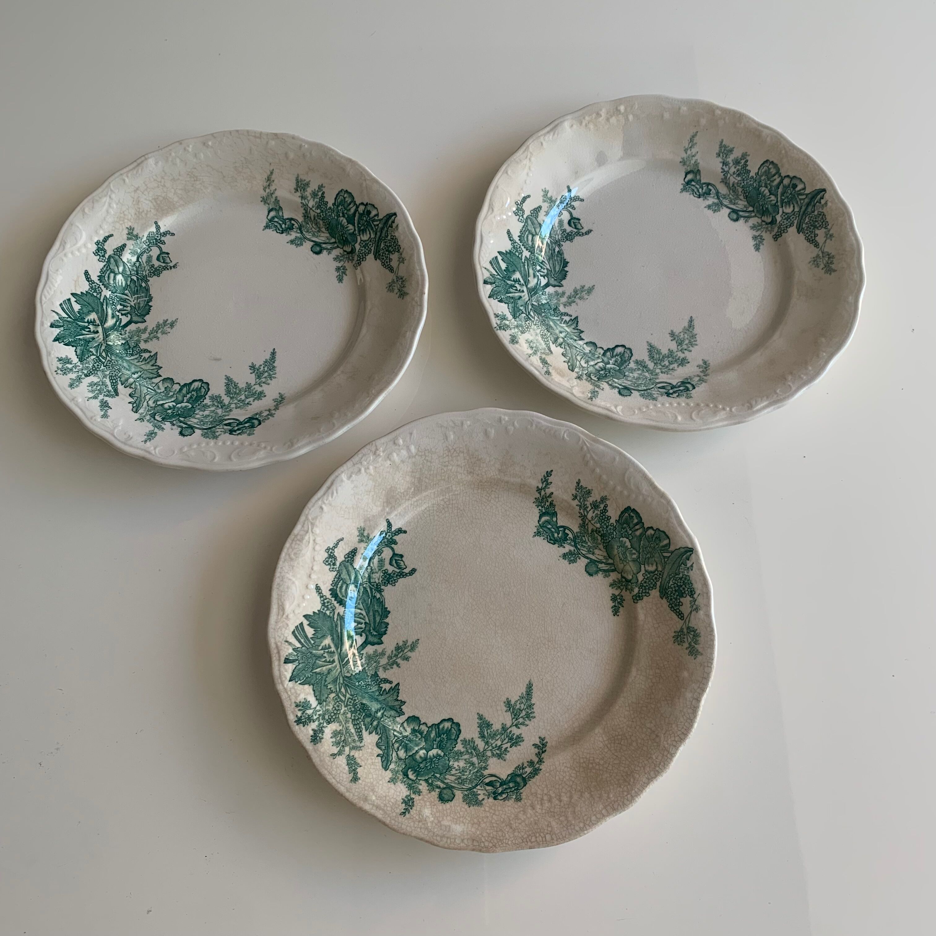 Set of 3 dessert plates Matsumura & co, made in Japan