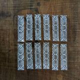 Box of 12 crystal knife holders