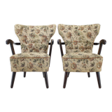 1940s pair of armchairs, czechoslovakia