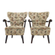1940s pair of armchairs, czechoslovakia