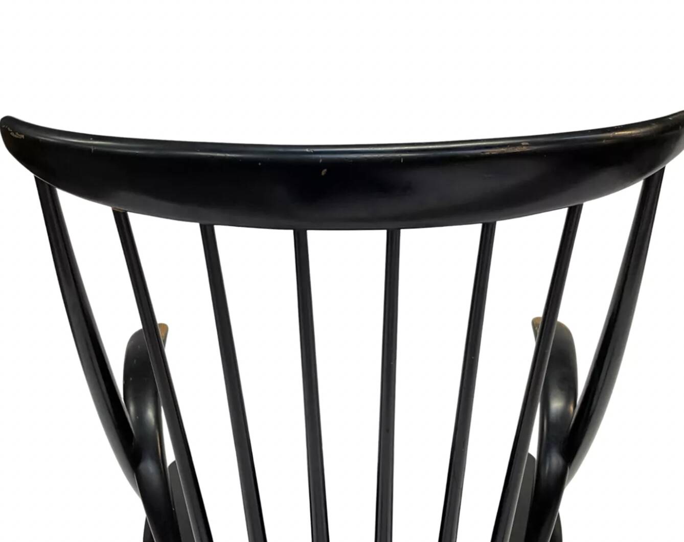 Fauteuil à bascule vintage Illum Wikkelso design danois