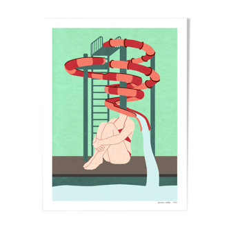 The woman's slide