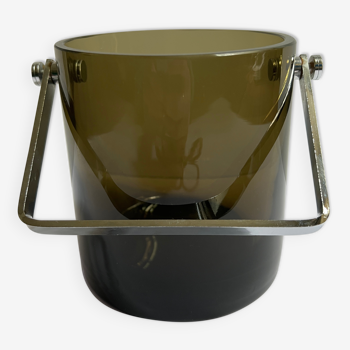 Smoked glass ice bucket