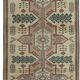 Vintage Handmade Turkish Wool Narrow Runner Rug for Hallway Decor