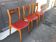 Chaises vintage scandinave 1960