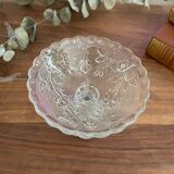 Vintage glass stemmed cup