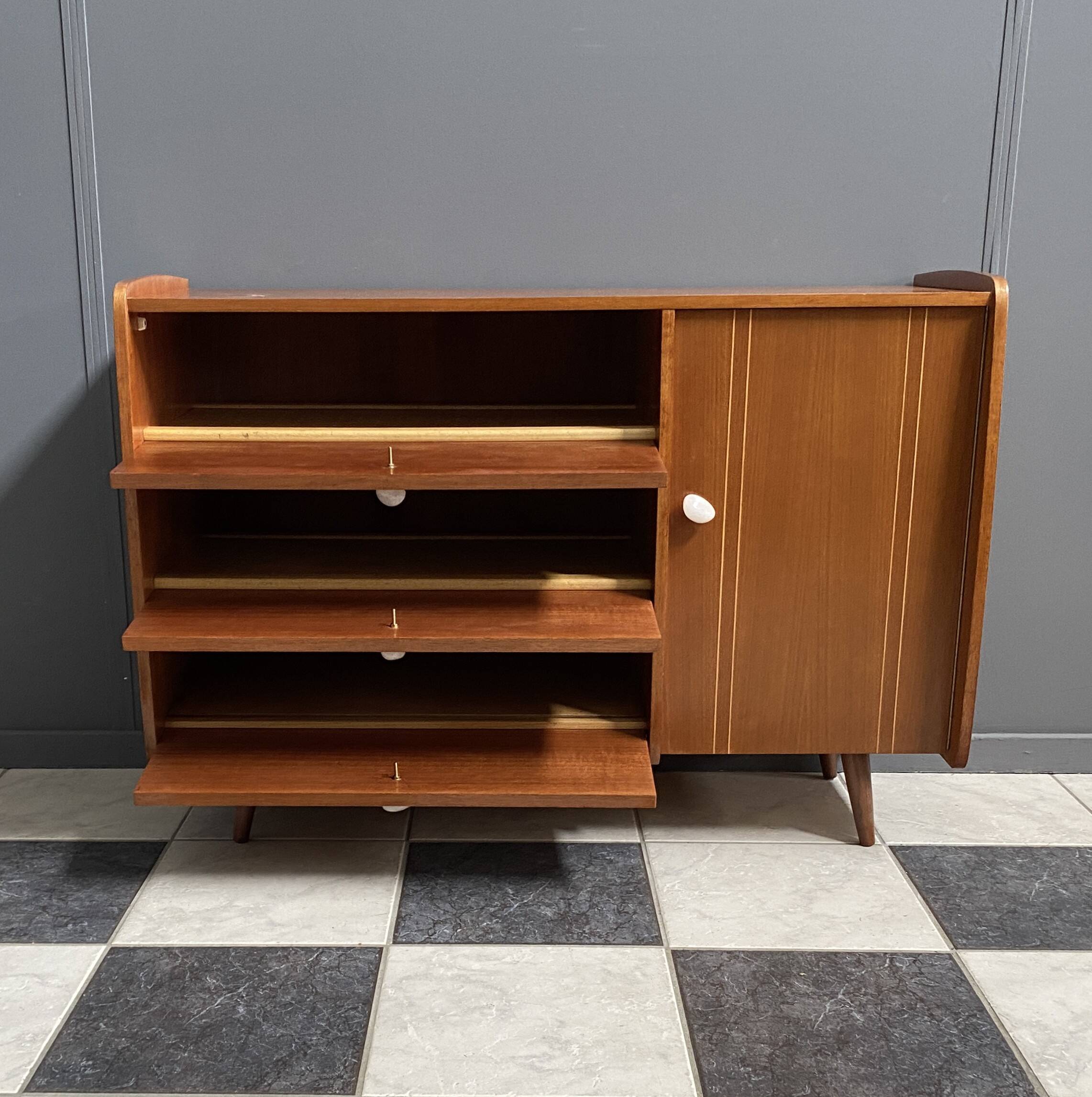 1960s wood Schoe cabinet