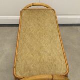 Vintage 60s rattan coffee table