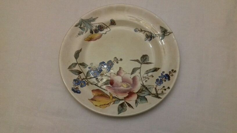 Lot of 13 old earthenware plates "iron earth"