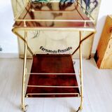Vintage golden serving table