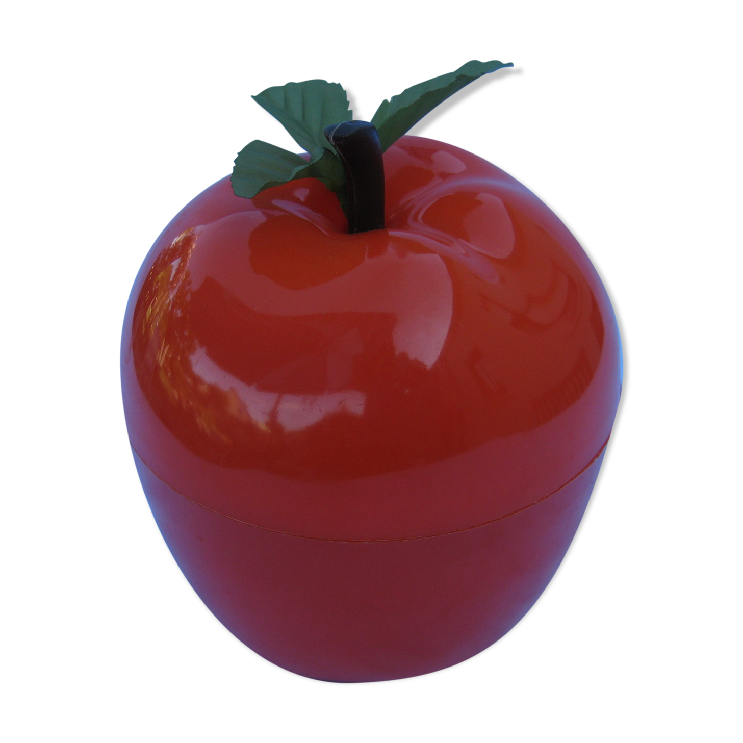 Vintage plastic apple ice bucket