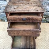 Old wooden workshop cabinet