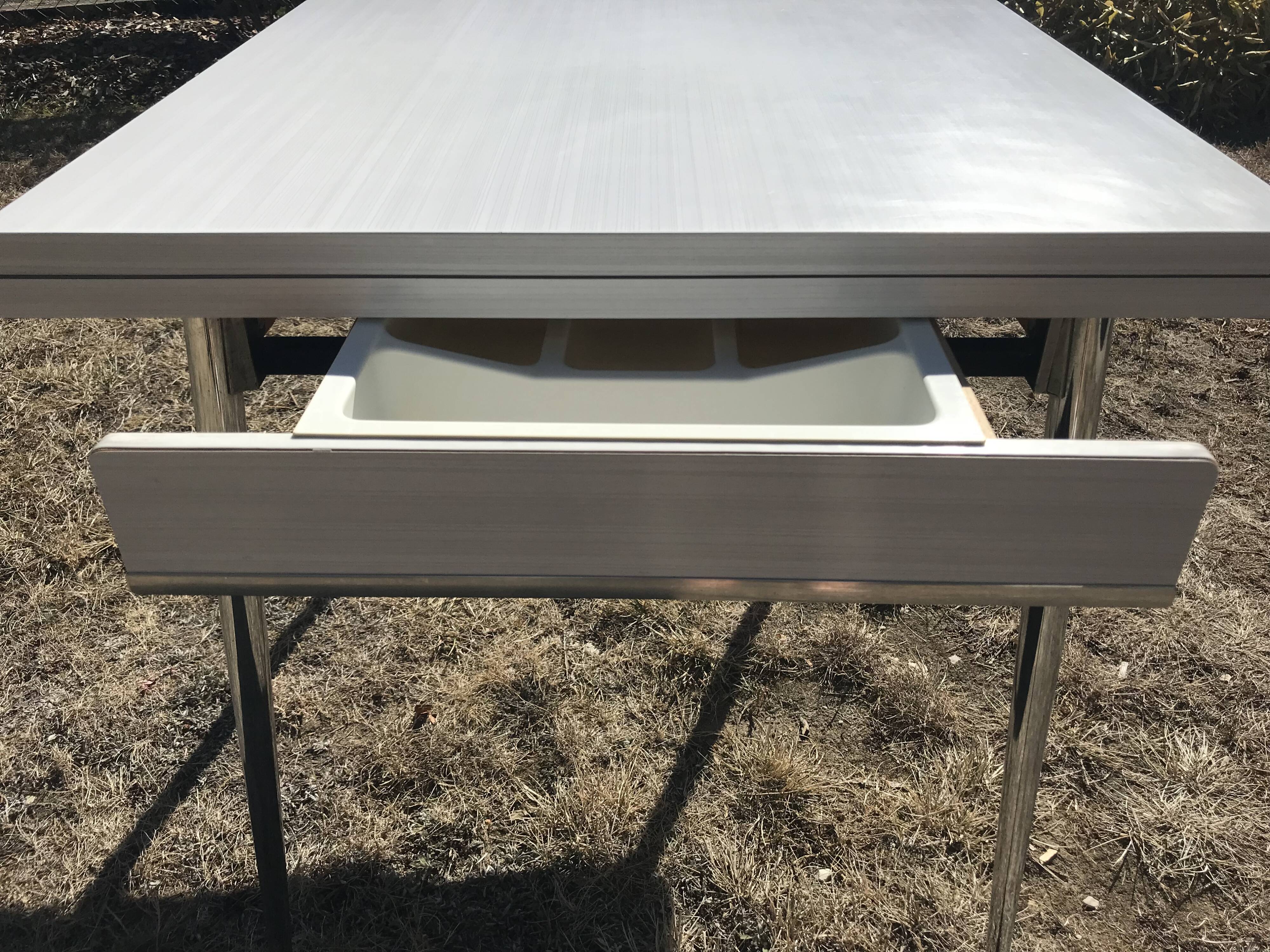 White formica table 1970