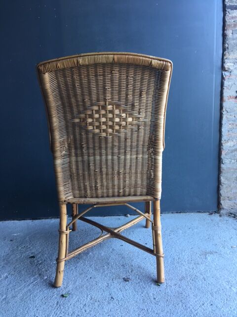 Vintage french rattan chair