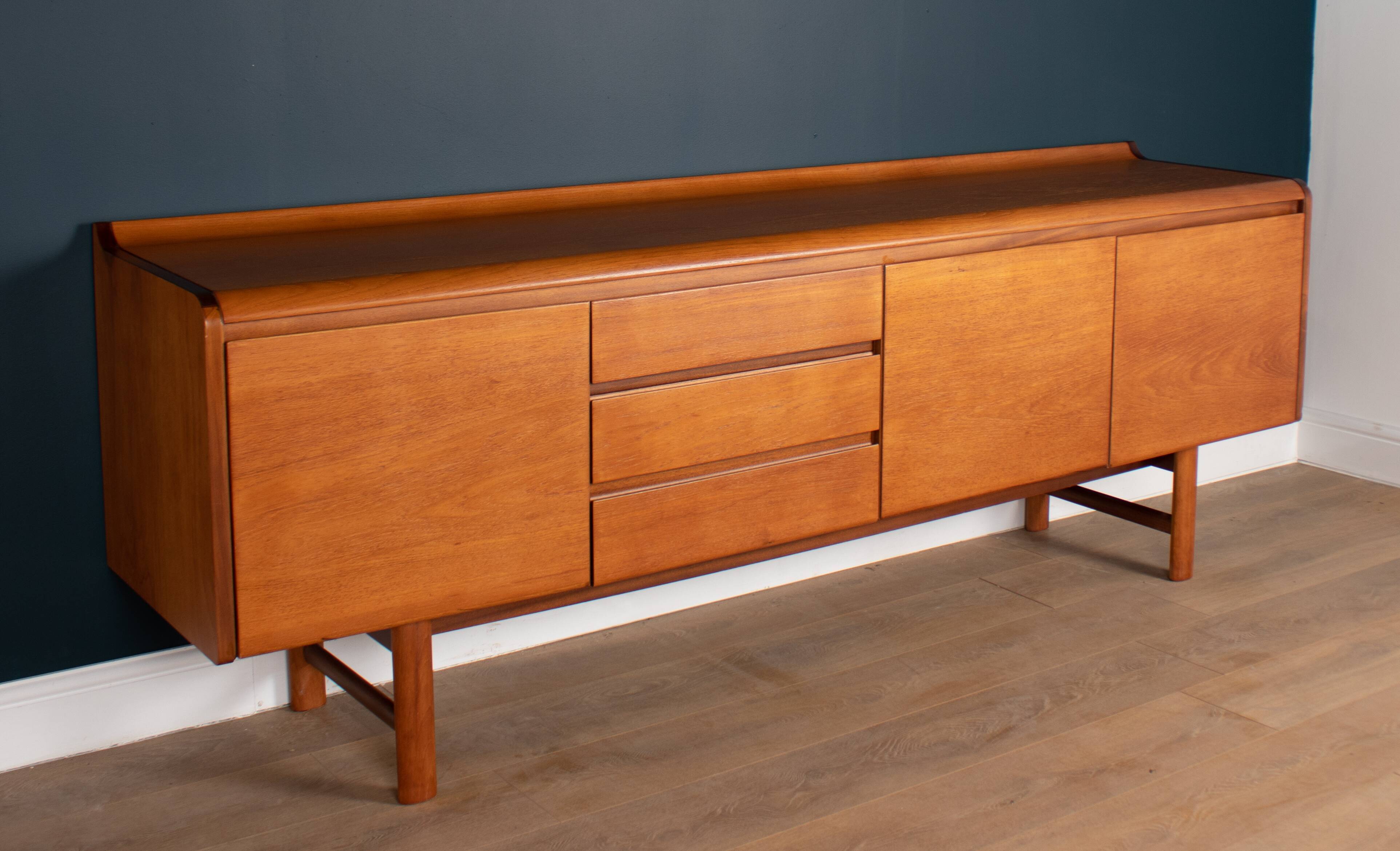 Restored Teak Retro 1960s Long White & Newton Petersfield Sideboard