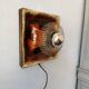 Vintage 1970s ceramic lava applied