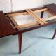 Table teck avec rallonges
